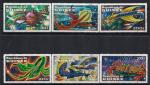 Гвинея 1982 год. Морские животные. 6 гашеных марок