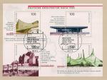 ФРГ 1997 год. Современная архитектура Германии. Блок на листе с гашением первого дня
