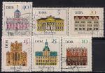 ГДР 1967 год. Знаменитые дворцы городов Германии. 6 гашёных марок