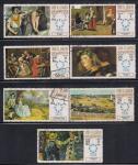 Умм-эль Кайвайн 1967 год. Европейская живопись, 7 гашеных марок. 