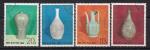 КНДР 1977 год. Старинная утварь, вазы. 4 гашеные марки
