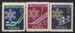 Польша 1956 год. Зимние виды спорта. 3 марки