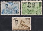 Куба 1967 год. Герои революции 1957 года. 3 гашеные марки