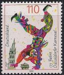 ФРГ. 2000 год. 175 лет ежегодному карнавалу в Дюссельдорфе. Клоун. 1 марка