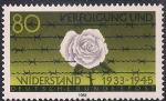 ФРГ 1983 год. Роза - символ сопротивления. Марка