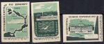 Набор спичечных этикеток. Путешествуйте по Днепру. 1963 г. 3 шт.