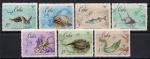 Куба 1967 год. Морская фауна. Рыбы, черепахи. 7 гашеных марок