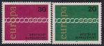 ФРГ 1971 год. Германская почта. Европа Септ. 2 марки