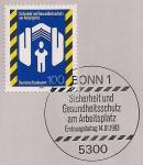 ФРГ 1993 год. Охрана здоровья на производстве. Марка на листе с гашением первого дня