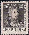 Польша 1964 год. 80 лет со дня рождения Элеоноры Рузвельт. 1 марка