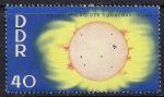ГДР 1964 год. Международный год спокойного солнца.Наблюдение за солнечной активностью. 1 марка