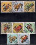 Монголия 1982 год. Трактора. 8 гашеных марок