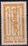 Бразилия 1963 год. 15 лет Хартии об организации американских штатов. 1 марка