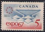 Канада 1967 год. Выставка "Экспо-67" в Монреале. 1 марка