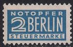 ФРГ. Берлин 1965 год. 1 марка для уплаты госвзносов