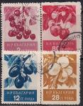 Болгария 1956 год. Фрукты. 4 гашёные марки