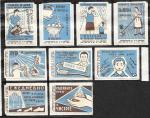 Набор спичечных этикеток. Здоровье. 1964 год. 9 шт.