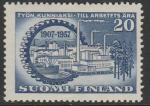 Финляндия 1957 год. 50 лет финскому Центральному Союзу Работодателей. 1 марка