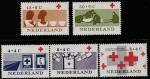 Нидерланды 1963 год. 100 лет Международному Красному Кресту. 5 марок