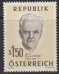 Австрия 1960 год. 100 лет со дня рождения австрийского хирурга, барона Антона фон Эйсельберга. 1 марка 