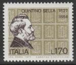 Италия 1977 год. 150 лет со дня рождения итальянского государственного деятеля и финансиста Квинтино Селла. 1 марка 