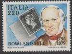 Италия 1979 год. 100 лет со дня рождения английского учителя и изобретателя Роуленда Хилла. 1 марка