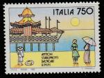Италия 1992 год. Исторические места. Римини. 1 марка