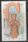 Италия 1994 год. Скульптура. 800 лет со дня рождения императора Фридриха II. 1 марка