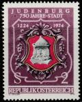 Австрия 1974 год. 750 лет городу Юденбургу. Старинная печать города. 1 марка