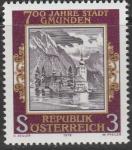 Австрия 1978 год. 700 лет городу Гмунден. Замок. 1 марка