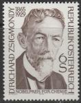 Австрия 1979 год. 50 лет со дня кончины лауреата Нобелевской премии по химии Рихарда Зигмонди. 1 марка 