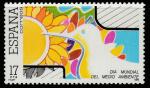 Испания 1985 год. День окружающей среды. Солнце и голубь. 1 марка 