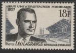 Франция 1957 год. Лео Лагранж, французский политический деятель. 1 марка 