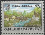 Австрия 1989 год. 850 лет "Диким Альпам". Герб муниципалитета. 1 марка 