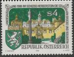 Австрия 1986 год. Замок Герберштейн. Герб Штирии. 1 марка 