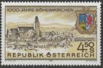 Австрия 1985 год. 1000 лет городу Бехаймкирхен.. Герб города. 1 марка 