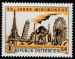Австрия 1984 год. Известные здания в миниатюре. 1 марка 
