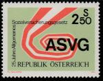 Австрия 1981 год. 25 лет закону об общем социальном страховании. Символика. 1 марка 