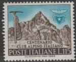 Италия 1963 год. 100 лет итальянскому клубу альпинистов. 1 марка 