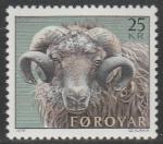 Фарерские острова. Дания. 1979 год. Овцеводство. Баран. 1 марка 