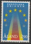 Аланды 1995 год. Вступление Аландов в Евросоюз. 1 марка 