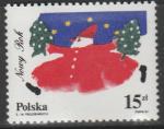 Польша 1987 год. Новый Год. Санта Клаус. 1 марка 