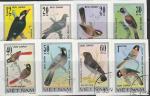Вьетнам 1978 год. Птицы. 8 гашёных беззубц. марок 