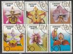 Куба 1986 год. Орхидеи. 6 гашёных марок 
