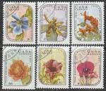 Куба 1986 год. Экзотические цветы Национального ботанического сада. 6 гашёных марок 
