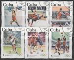 Куба 1983 год. Летние Олимпийские игры 1984 года в Лос-Анджелесе. 6 гашёных марок 