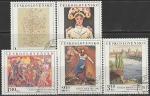 ЧССР 1975 год. Живопись Национальной галереи Праги. 5 гашёных марок