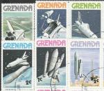 Гренада 1978 год. Космический челнок "Шаттл", 6 гашёных марок (ю) 