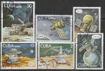Куба 1978 год. Космические исследования. 6 гашёных марок 