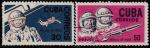 Куба 1965 год. Выход в открытый космос. 2 гашёные марки